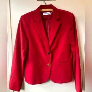 Calvin Klein Vibrant Red Women's Blazer
